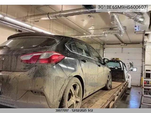 3G1BE6SM9HS600607 2017 Chevrolet Cruze Lt