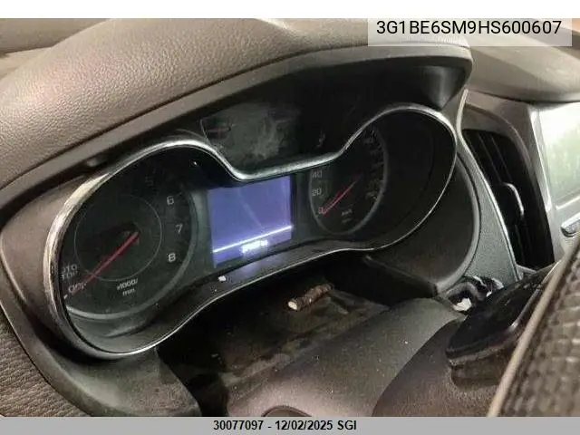 3G1BE6SM9HS600607 2017 Chevrolet Cruze Lt