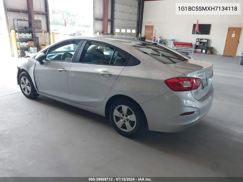 2017 Chevrolet Cruze Ls Auto VIN: 1G1BC5SMXH7134118 Lot: 39869712