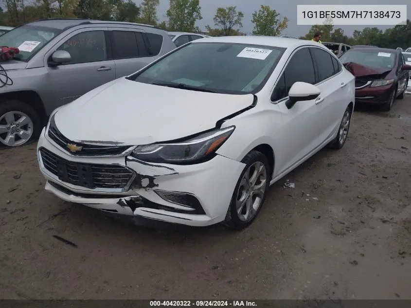 2017 Chevrolet Cruze Premier VIN: 1G1BF5SM7H7138473 Lot: 40420322