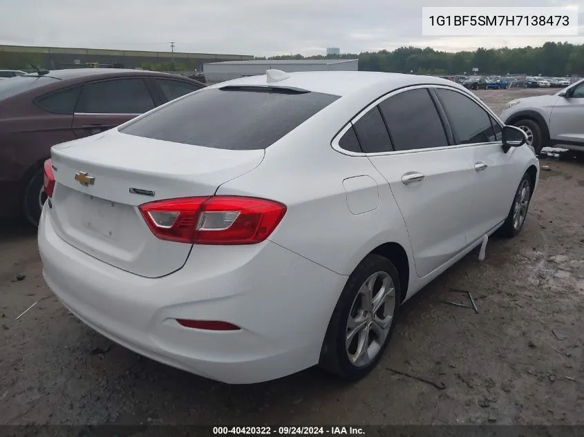 2017 Chevrolet Cruze Premier VIN: 1G1BF5SM7H7138473 Lot: 40420322