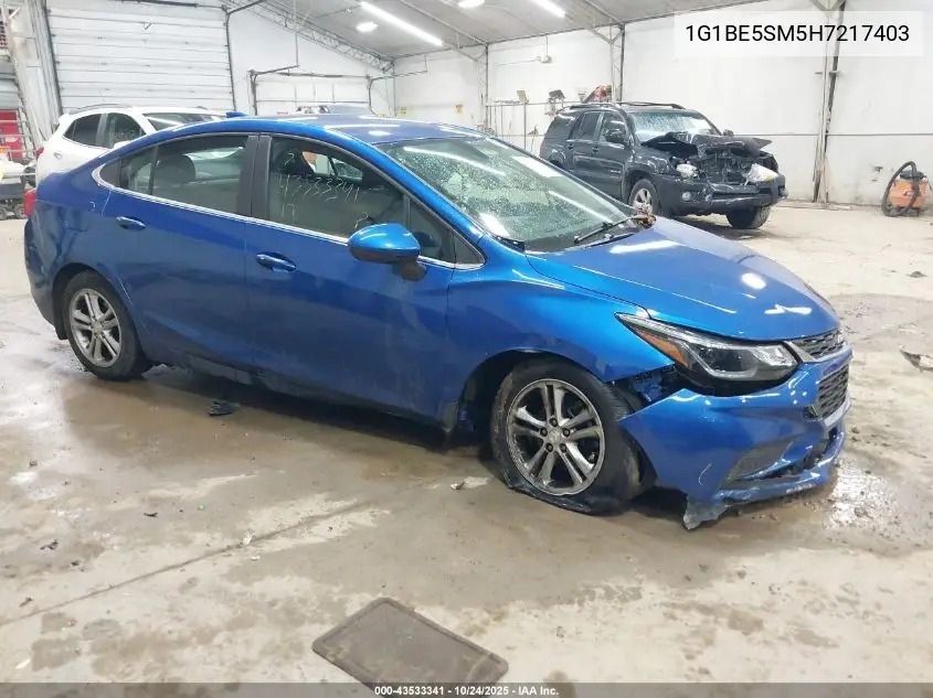 1G1BE5SM5H7217403 2017 Chevrolet Cruze Lt Auto