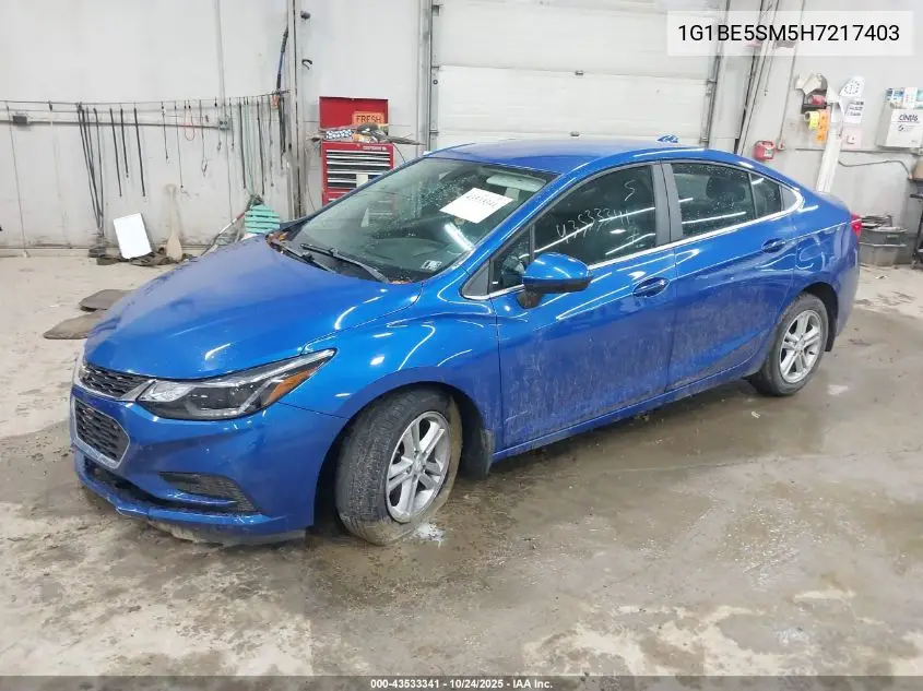 1G1BE5SM5H7217403 2017 Chevrolet Cruze Lt Auto