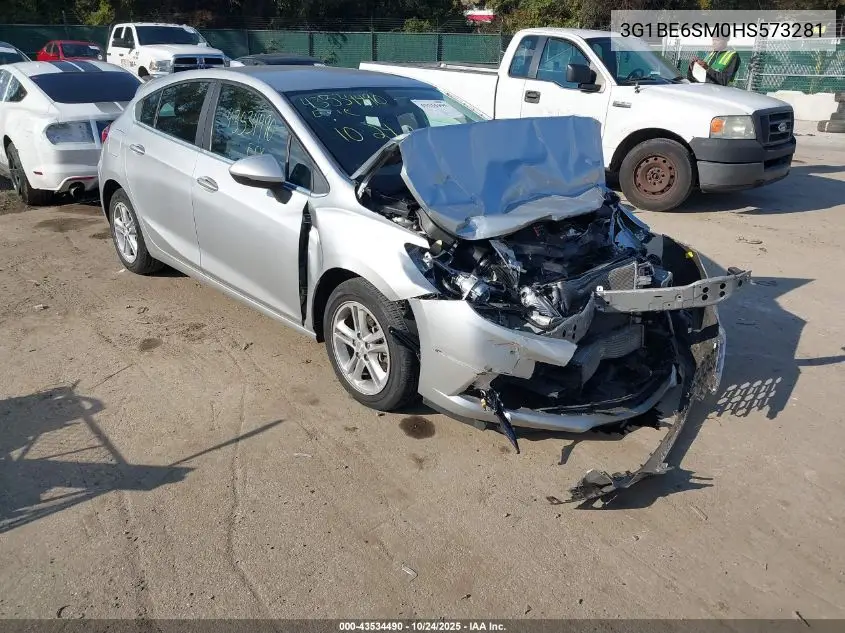3G1BE6SM0HS573281 2017 Chevrolet Cruze Lt Auto