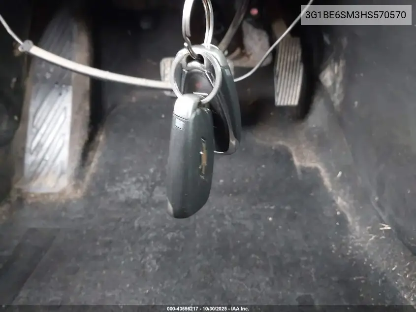 3G1BE6SM3HS570570 2017 Chevrolet Cruze Lt Auto
