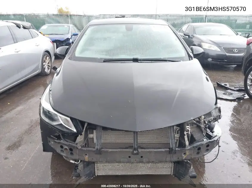 3G1BE6SM3HS570570 2017 Chevrolet Cruze Lt Auto