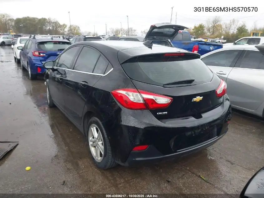 3G1BE6SM3HS570570 2017 Chevrolet Cruze Lt Auto