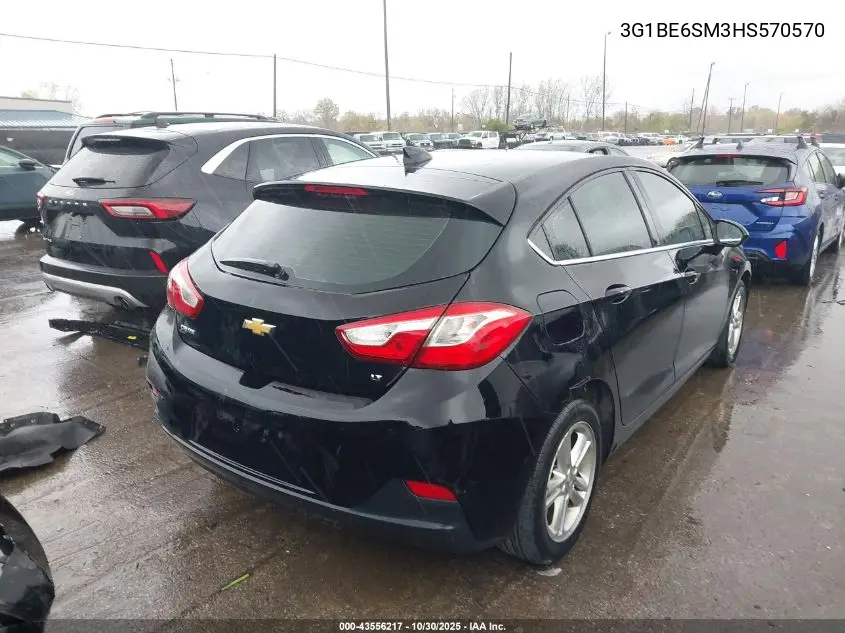 3G1BE6SM3HS570570 2017 Chevrolet Cruze Lt Auto