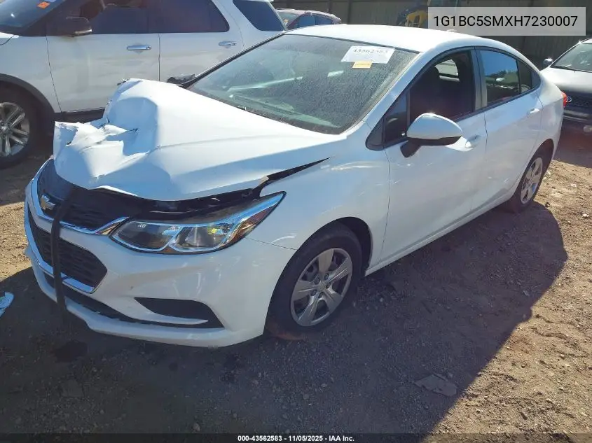 1G1BC5SMXH7230007 2017 Chevrolet Cruze Ls Auto