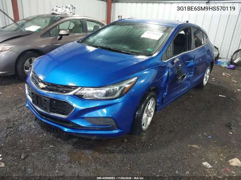 3G1BE6SM9HS570119 2017 Chevrolet Cruze Lt Auto