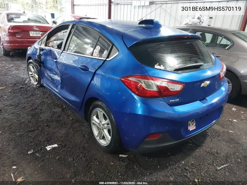 3G1BE6SM9HS570119 2017 Chevrolet Cruze Lt Auto