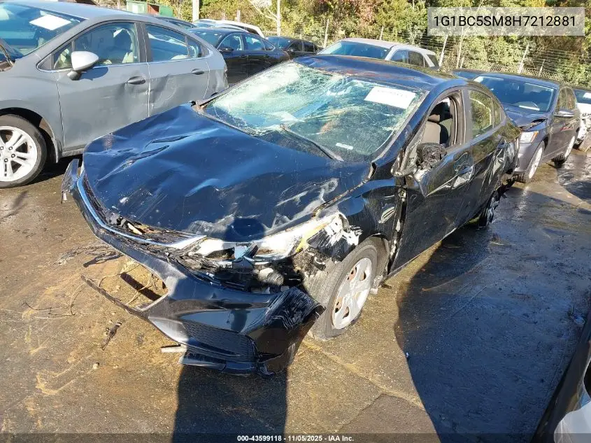 1G1BC5SM8H7212881 2017 Chevrolet Cruze Ls Auto