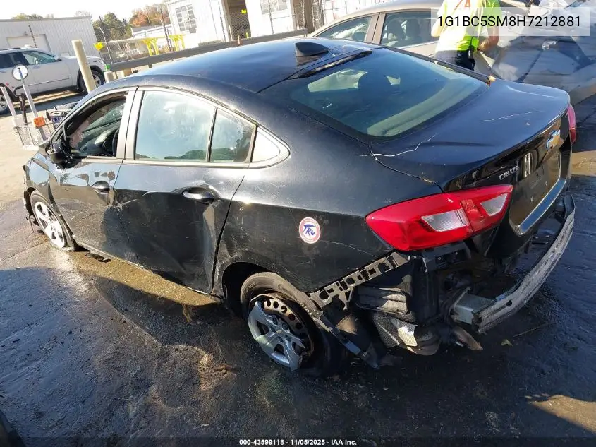 1G1BC5SM8H7212881 2017 Chevrolet Cruze Ls Auto