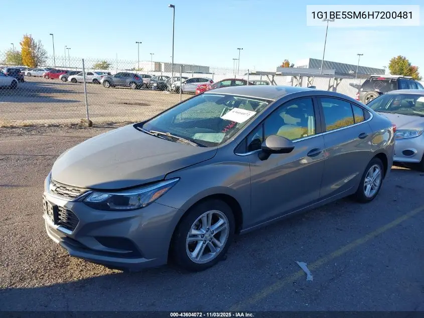 1G1BE5SM6H7200481 2017 Chevrolet Cruze Lt Auto