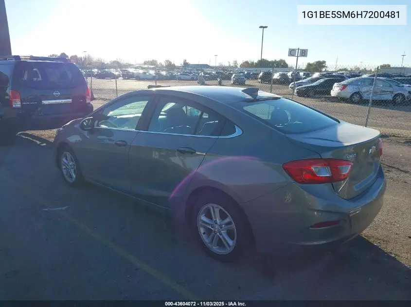 1G1BE5SM6H7200481 2017 Chevrolet Cruze Lt Auto