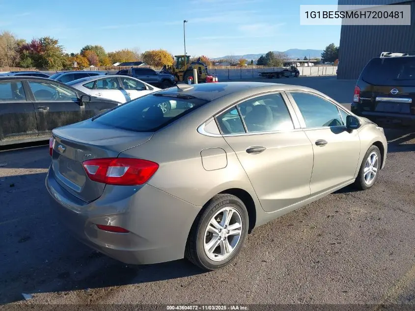1G1BE5SM6H7200481 2017 Chevrolet Cruze Lt Auto