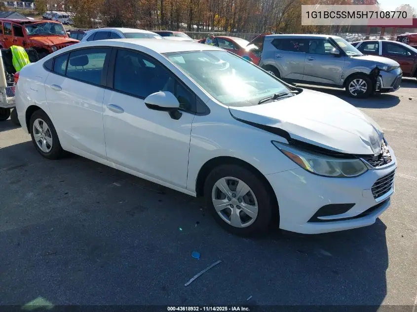 1G1BC5SM5H7108770 2017 Chevrolet Cruze Ls Auto