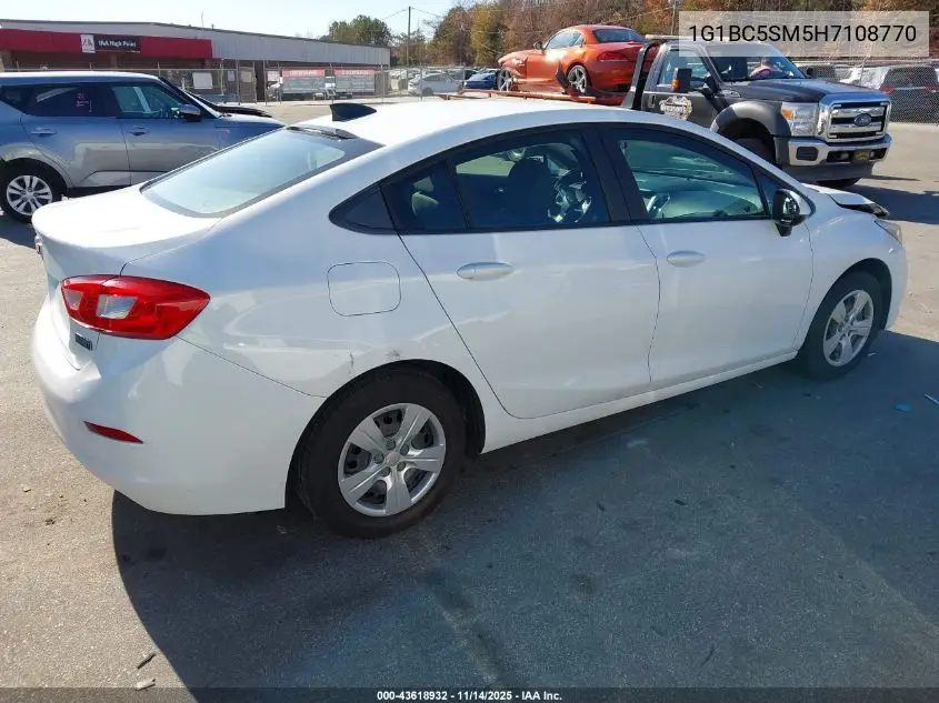 1G1BC5SM5H7108770 2017 Chevrolet Cruze Ls Auto