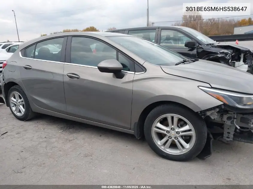 3G1BE6SM6HS538647 2017 Chevrolet Cruze Lt Auto