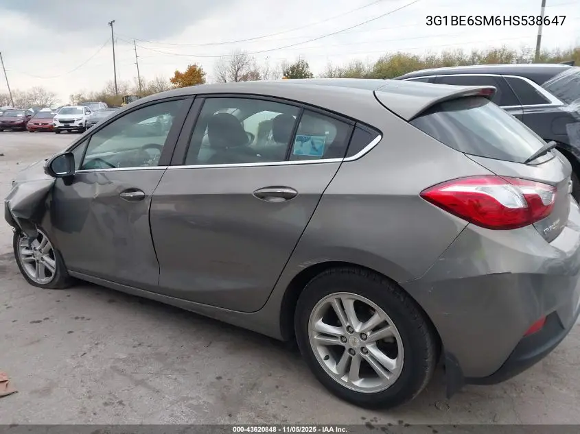 3G1BE6SM6HS538647 2017 Chevrolet Cruze Lt Auto
