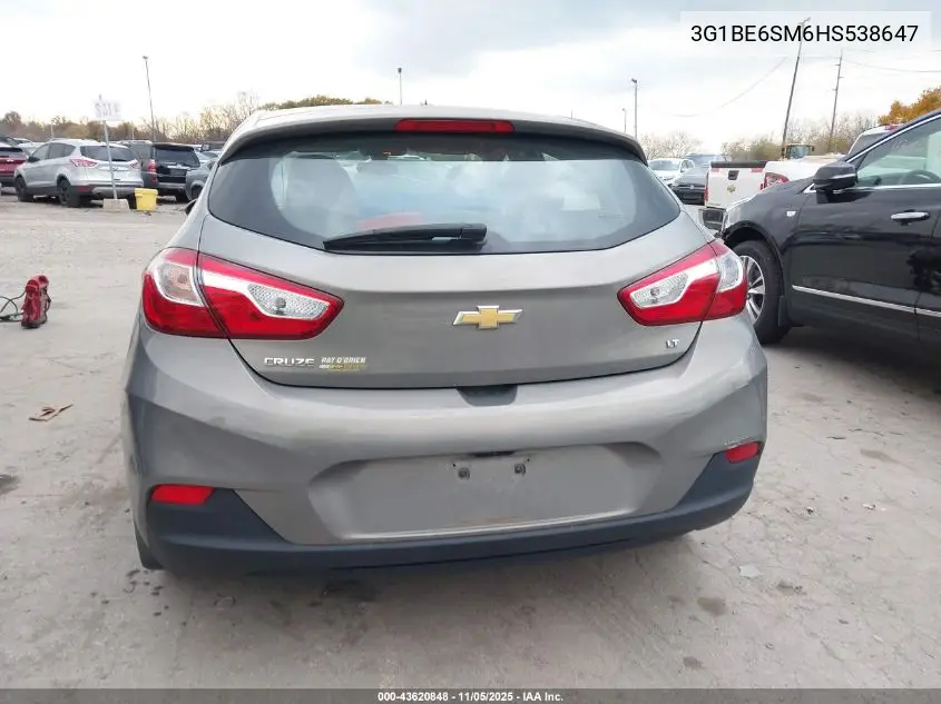 3G1BE6SM6HS538647 2017 Chevrolet Cruze Lt Auto