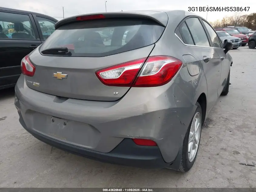 3G1BE6SM6HS538647 2017 Chevrolet Cruze Lt Auto