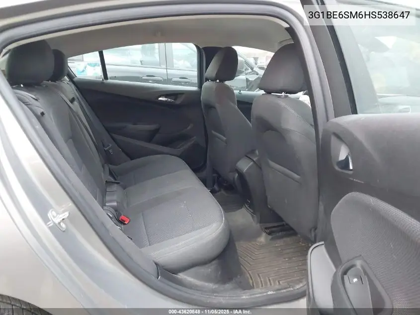 3G1BE6SM6HS538647 2017 Chevrolet Cruze Lt Auto