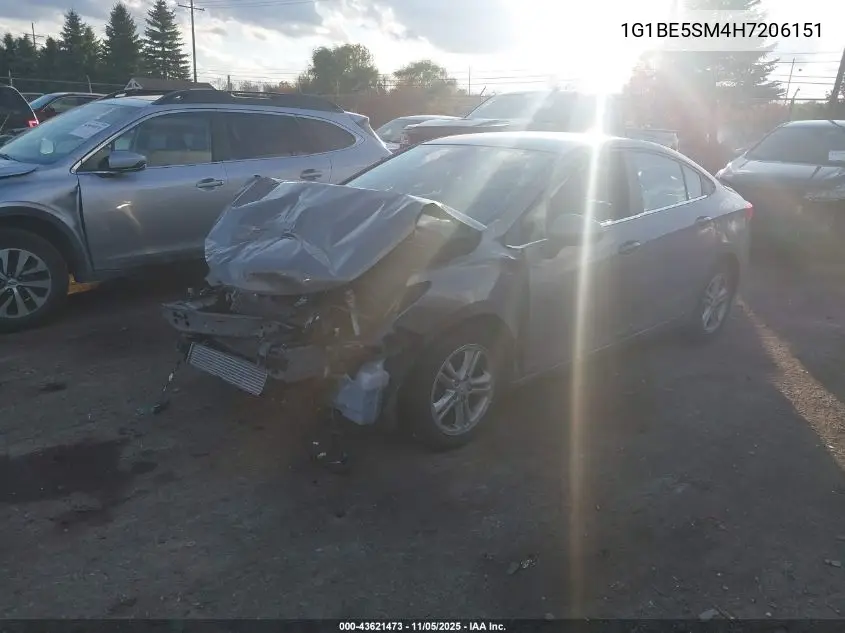 1G1BE5SM4H7206151 2017 Chevrolet Cruze Lt Auto
