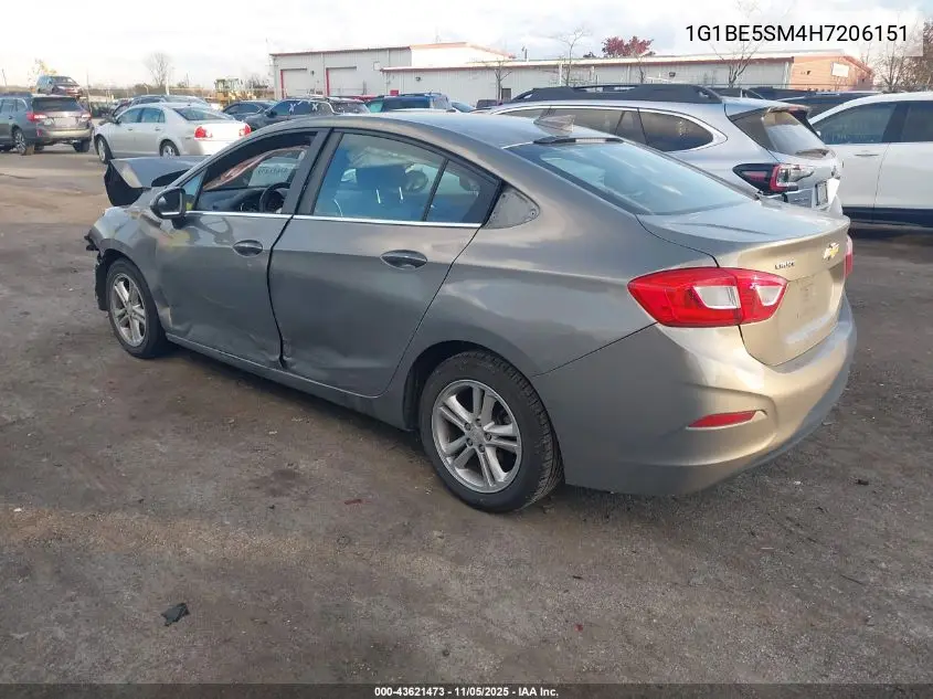 1G1BE5SM4H7206151 2017 Chevrolet Cruze Lt Auto