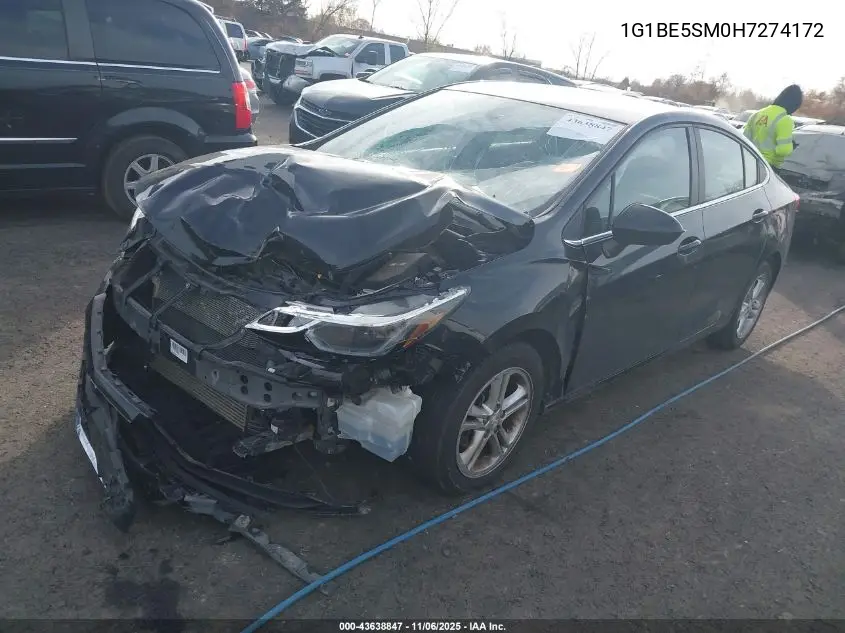 1G1BE5SM0H7274172 2017 Chevrolet Cruze Lt Auto