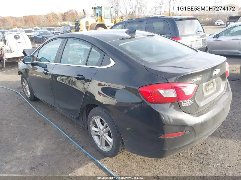 1G1BE5SM0H7274172 2017 Chevrolet Cruze Lt Auto
