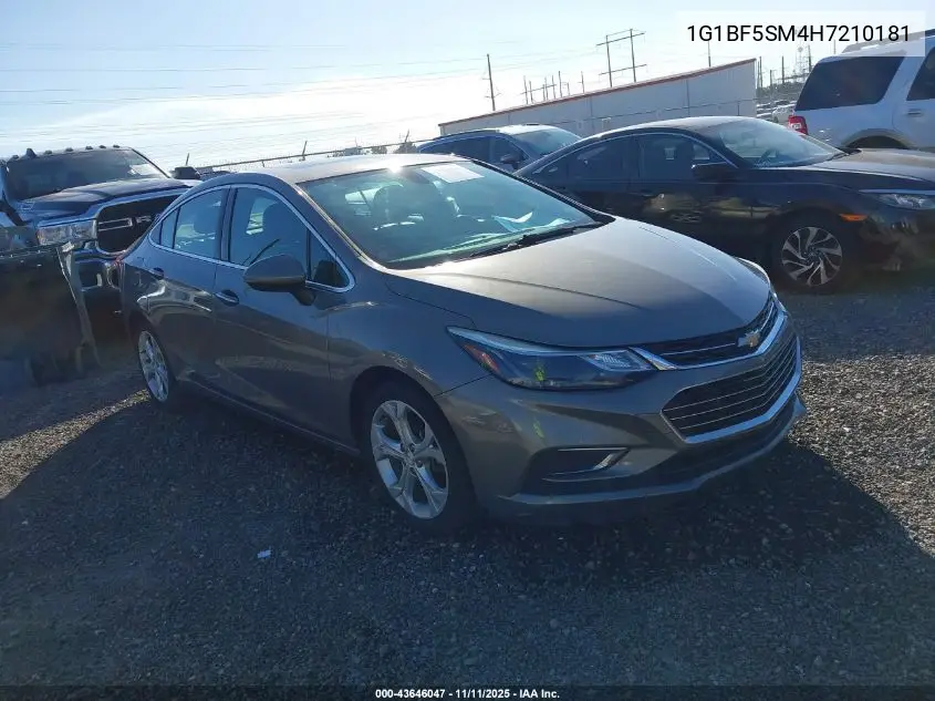 1G1BF5SM4H7210181 2017 Chevrolet Cruze Premier Auto