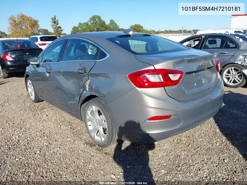 1G1BF5SM4H7210181 2017 Chevrolet Cruze Premier Auto