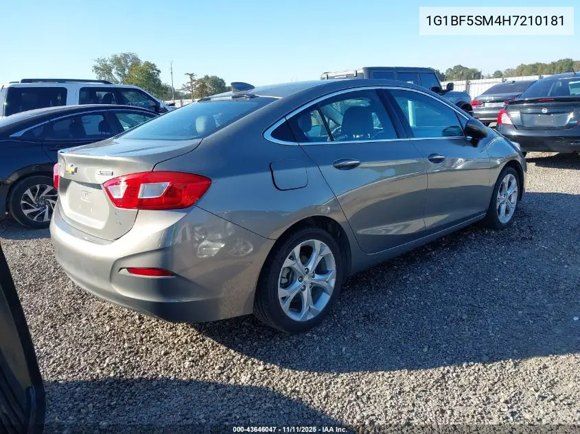 1G1BF5SM4H7210181 2017 Chevrolet Cruze Premier Auto
