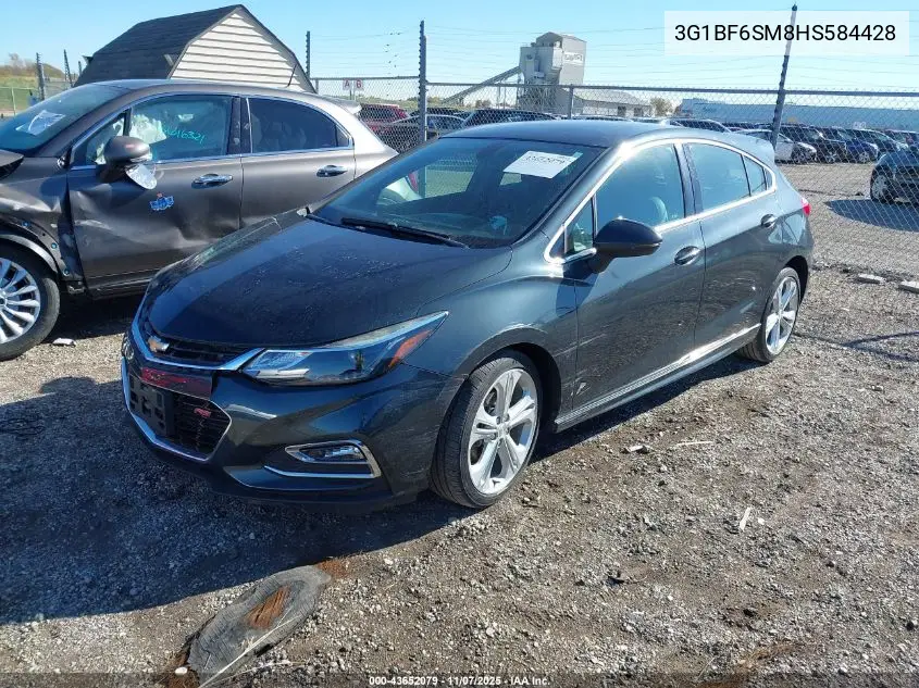 3G1BF6SM8HS584428 2017 Chevrolet Cruze Premier Auto