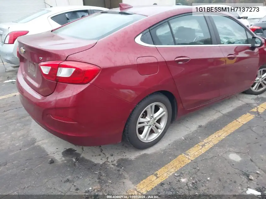 1G1BE5SM1H7137273 2017 Chevrolet Cruze Lt Auto