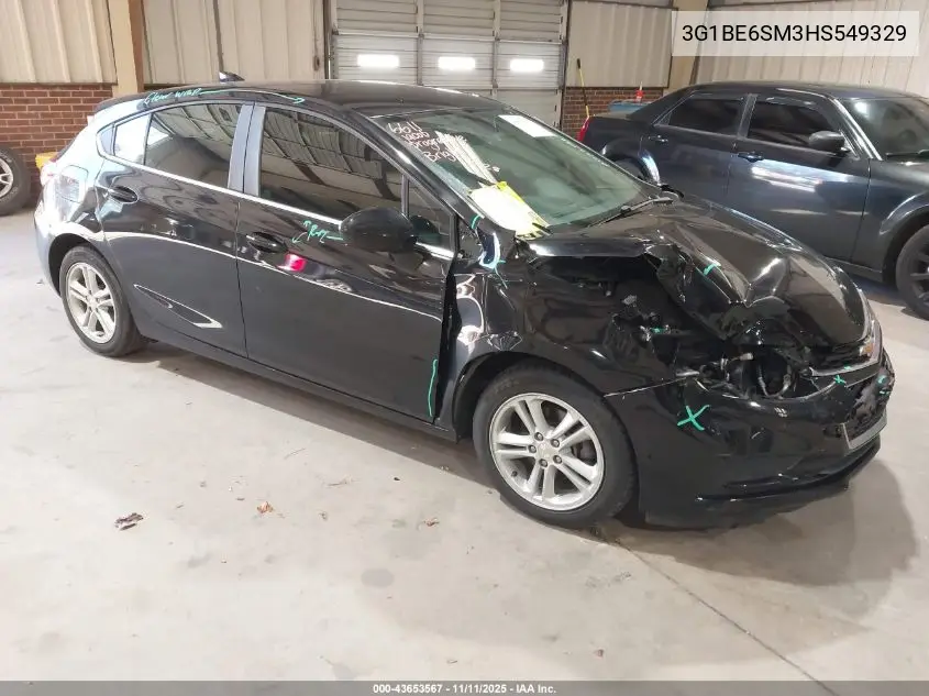 3G1BE6SM3HS549329 2017 Chevrolet Cruze Lt Auto