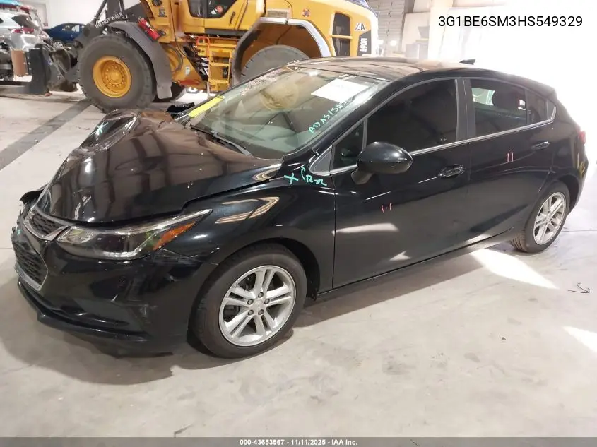 3G1BE6SM3HS549329 2017 Chevrolet Cruze Lt Auto