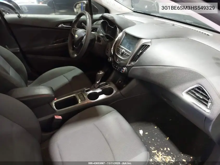 3G1BE6SM3HS549329 2017 Chevrolet Cruze Lt Auto