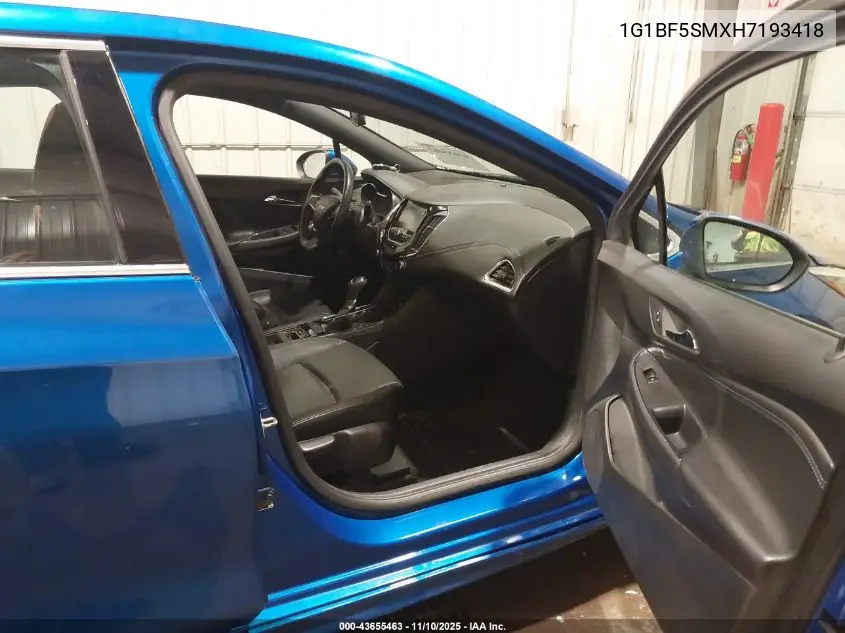 1G1BF5SMXH7193418 2017 Chevrolet Cruze Premier Auto