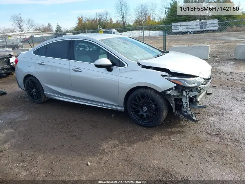 1G1BF5SM6H7142160 2017 Chevrolet Cruze Premier Auto