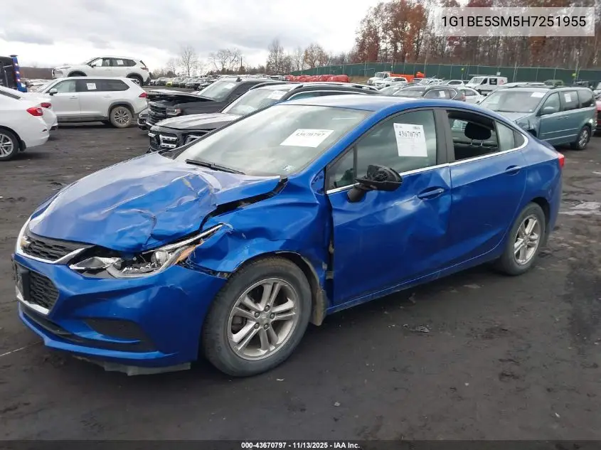 1G1BE5SM5H7251955 2017 Chevrolet Cruze Lt Auto