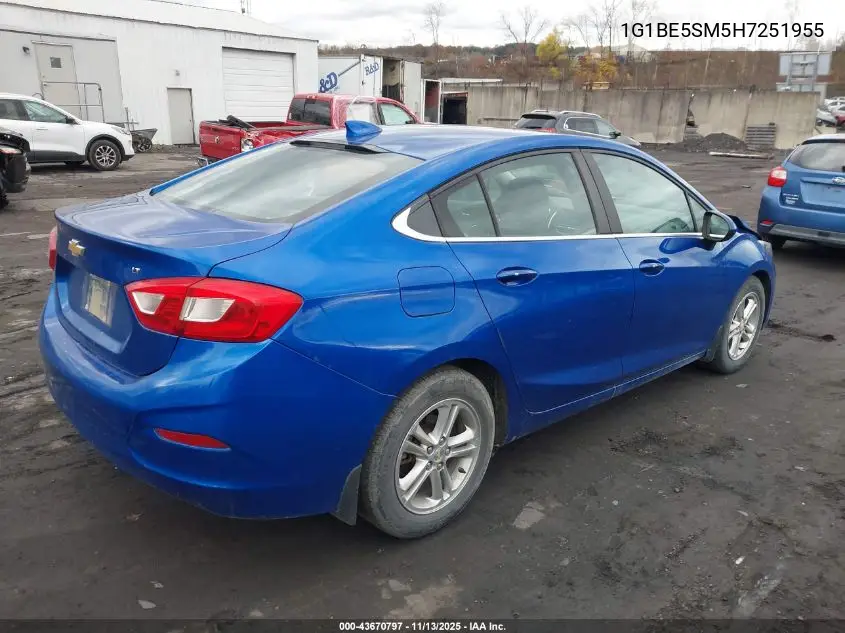 1G1BE5SM5H7251955 2017 Chevrolet Cruze Lt Auto