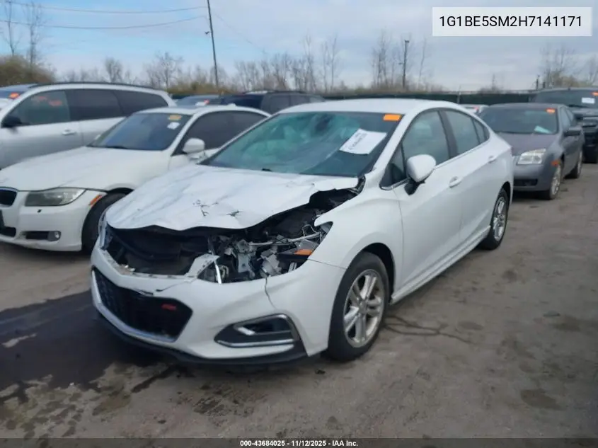 1G1BE5SM2H7141171 2017 Chevrolet Cruze Lt Auto