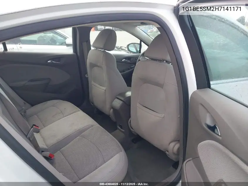 1G1BE5SM2H7141171 2017 Chevrolet Cruze Lt Auto