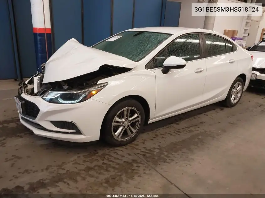 3G1BE5SM3HS518124 2017 Chevrolet Cruze Lt Auto