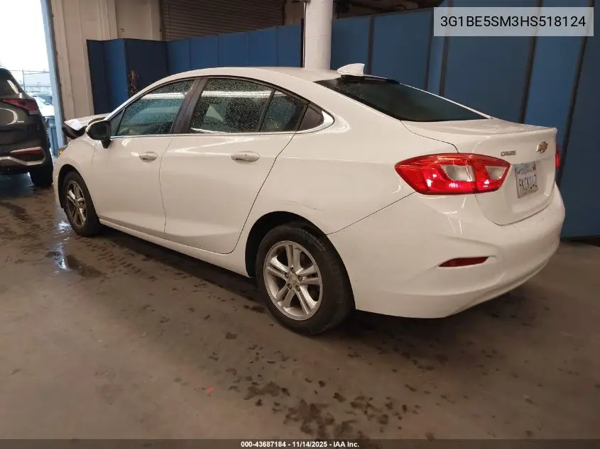 3G1BE5SM3HS518124 2017 Chevrolet Cruze Lt Auto