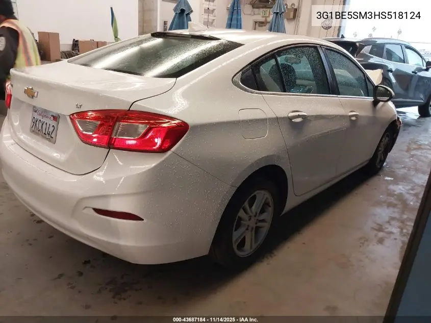 3G1BE5SM3HS518124 2017 Chevrolet Cruze Lt Auto