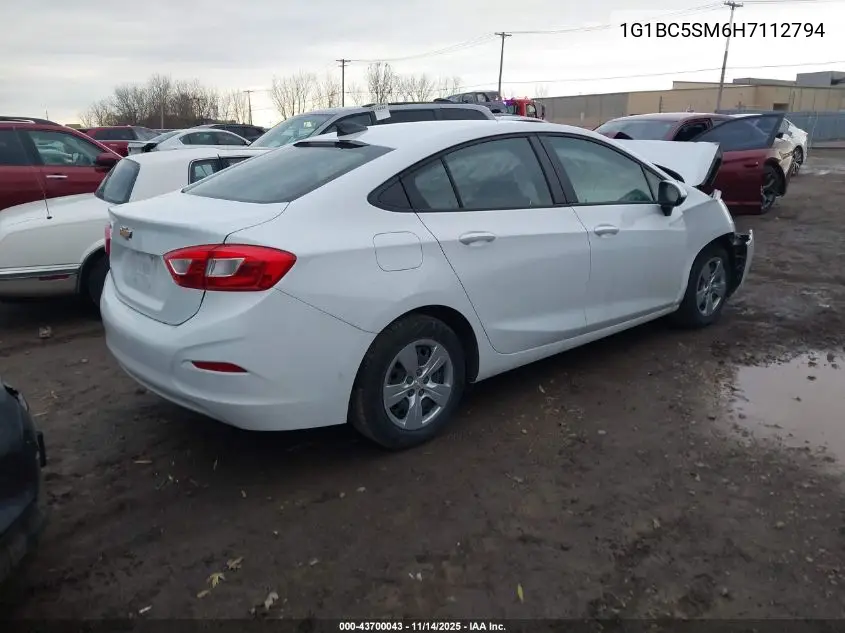 1G1BC5SM6H7112794 2017 Chevrolet Cruze Ls Auto