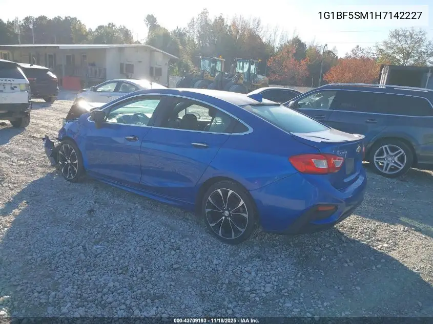 1G1BF5SM1H7142227 2017 Chevrolet Cruze Premier Auto